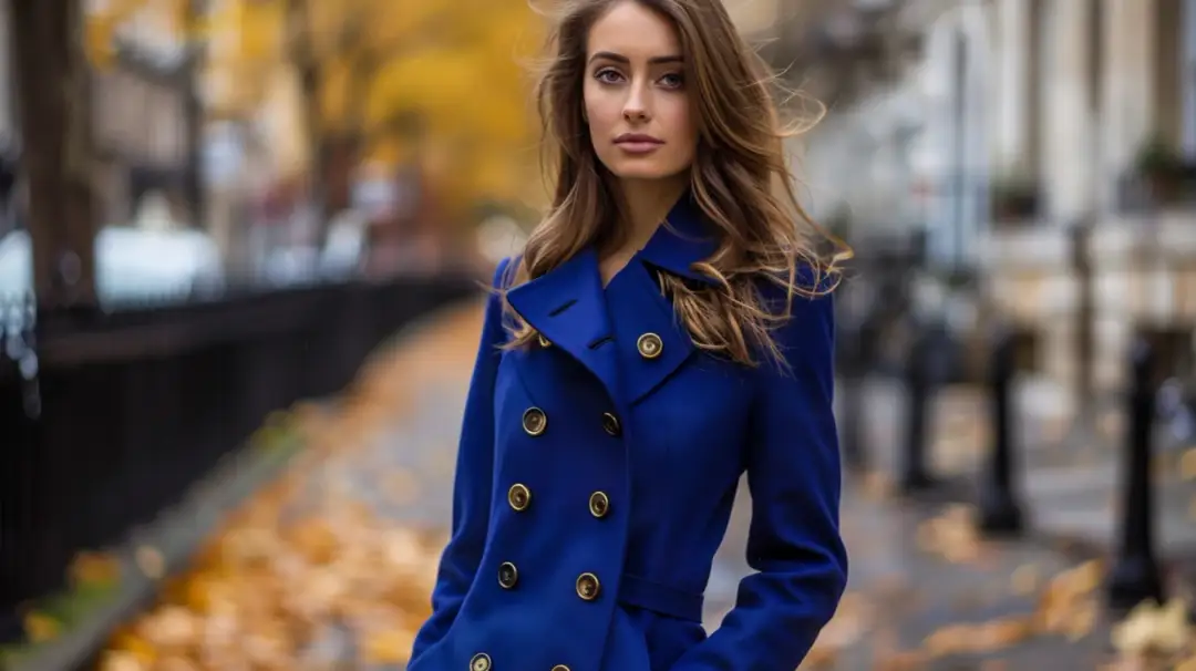 Kobaltowy płaszcz damski: modny akcent dla każdej stylizacji