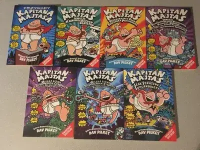 Komiksy Kapitan Majtas - lista wszystkich części z opisami oraz cenami