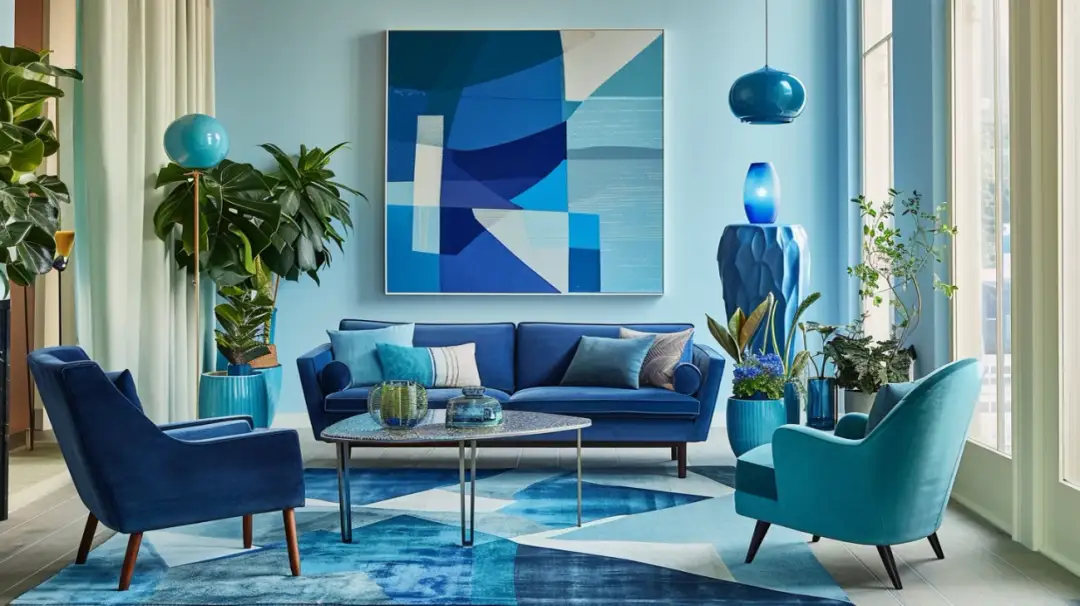 Paleta odcieni niebieskiego: 9 inspiracji do wnętrz