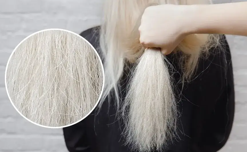 Jak wyglądają spalone włosy po farbowaniu? Objawy, przyczyny i pielęgnacja.
