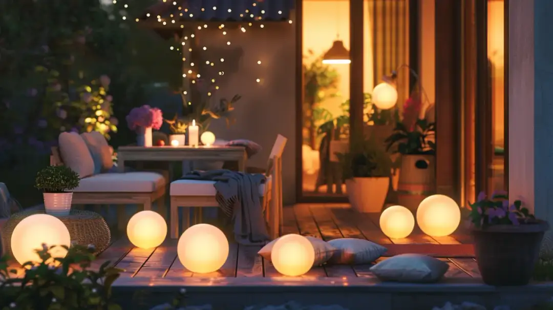 Dlaczego kule świecące są idealne na letnie wieczory na tarasie?