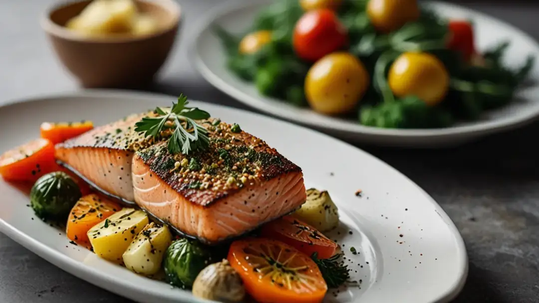 Łosoś pieczony w ziołach: Lekki przepis na zdrowy obiad