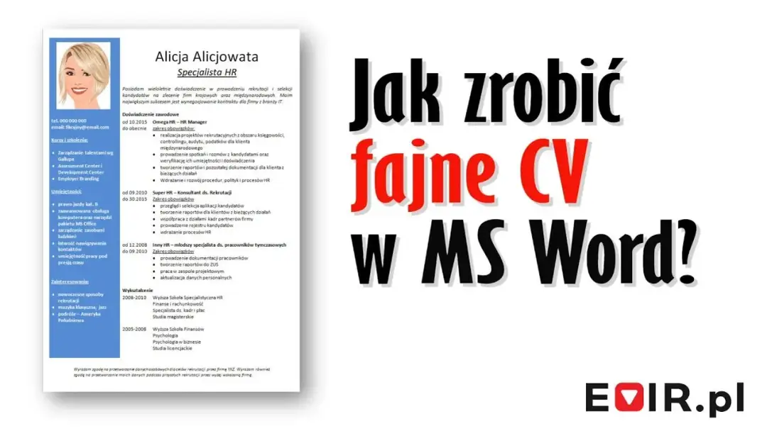 Jak zrobić CV w Wordzie - proste kroki i najlepsze szablony
