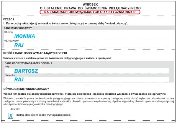 Jak prawidłowo wypełnić wniosek o świadczenie pielęgnacyjne: Poradnik