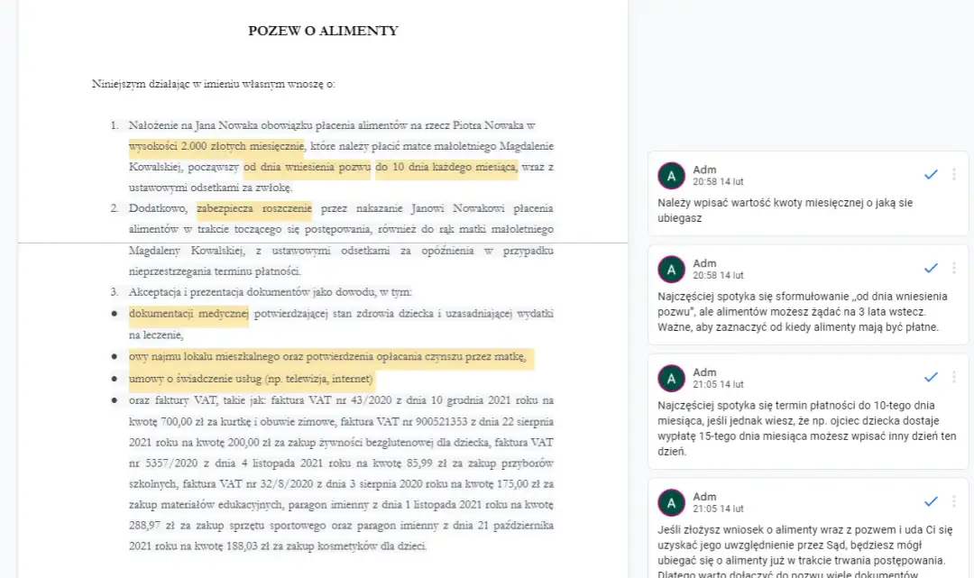 Czy pozew o alimenty można napisać ręcznie? Sprawdź ważne zasady