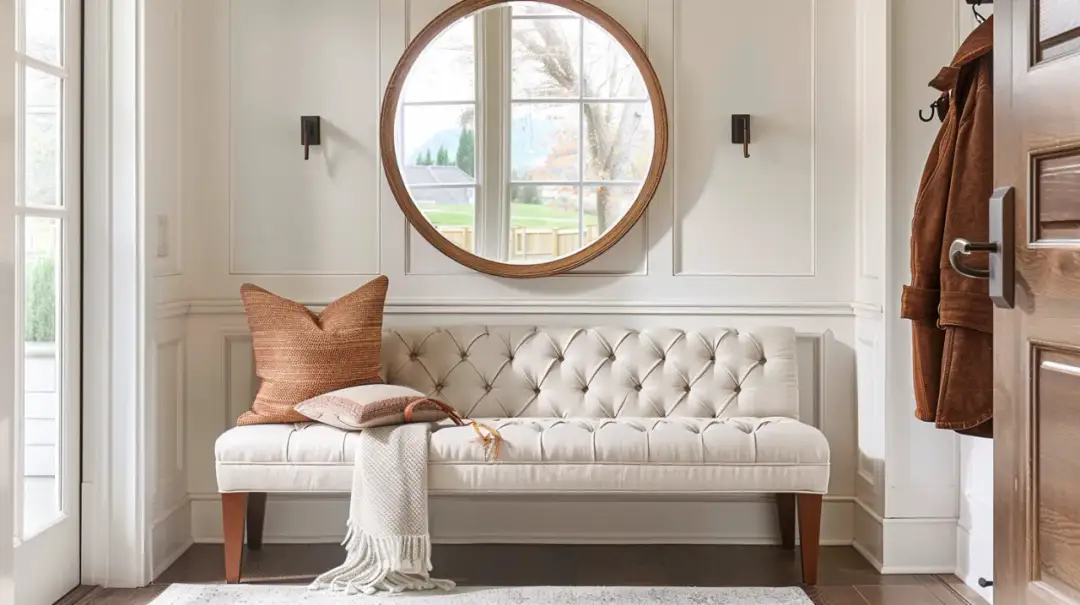 Pikowane siedzisko do przedpokoju – Praktyczne rozwiązania do przedpokoju