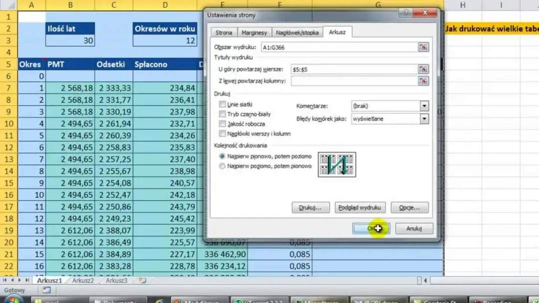 Jak wydrukować tabelę z Excela: 5 prostych kroków i porady