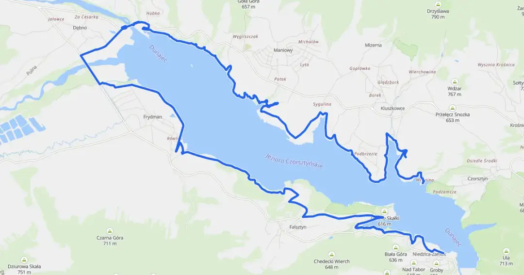 Trasa rowerowa wokół jeziora czorsztyńskiego - piękne widoki i wyzwania