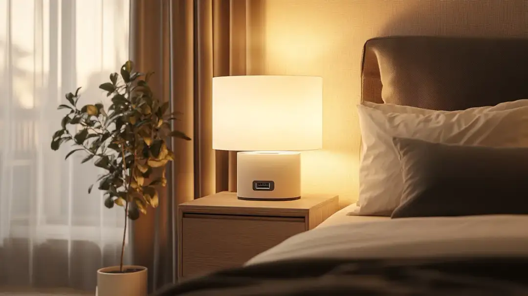 Lampa na USB - praktyczna lampka nocna z wbudowaną ładowarką USB