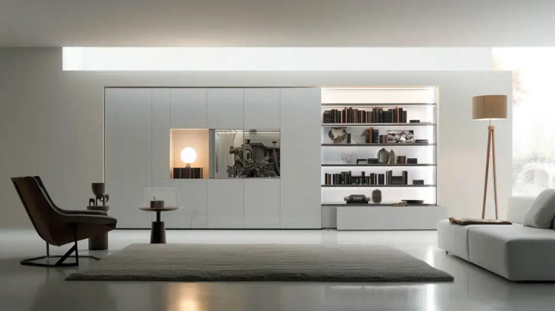 Meblościanka biała z szafą – Elegancja i funkcjonalność w aranżacji wnętrz