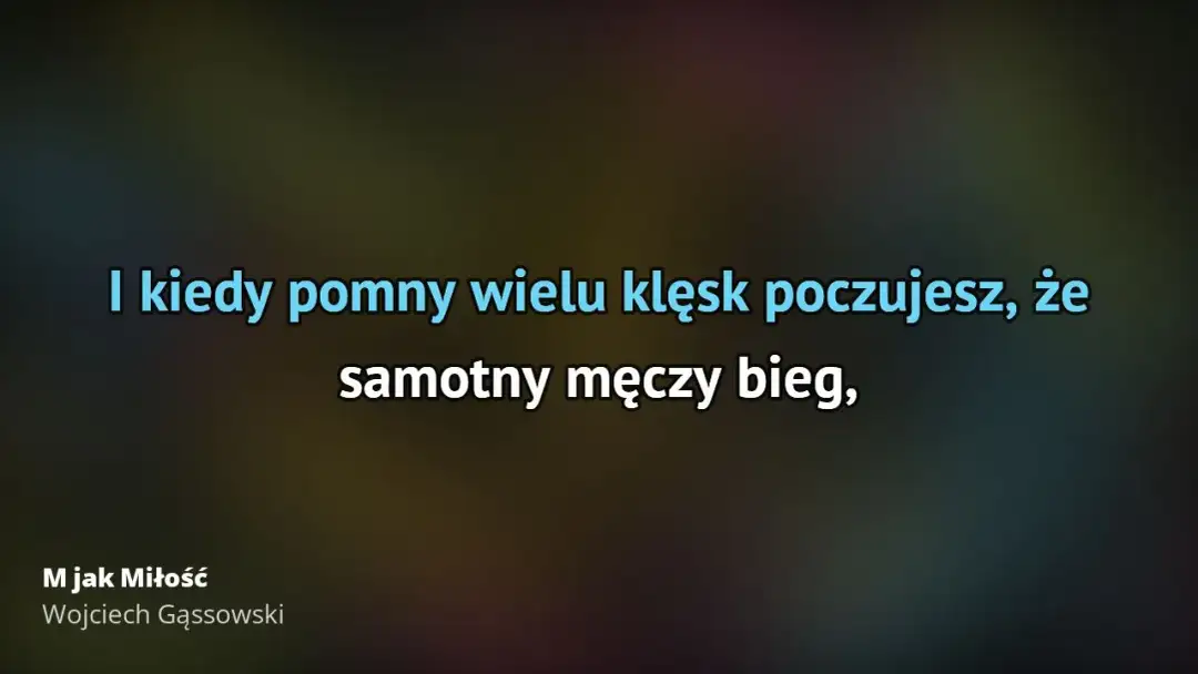 M jak miłość tekst piosenki - poznaj słowa i emocje utworu