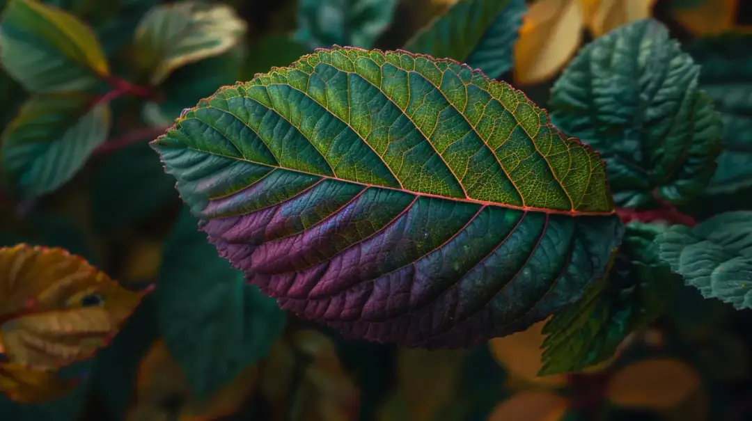 Kwiat doniczkowy - Bordowe liście od spodu, co to jest?