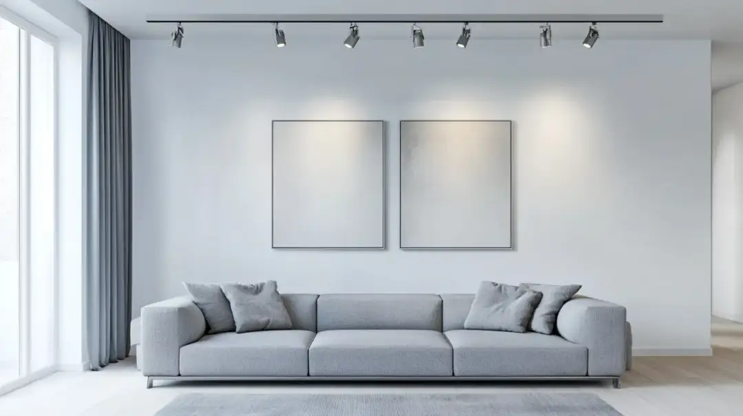 Lampa na szynie - designerska lampa sufitowa na szynie do wnętrza