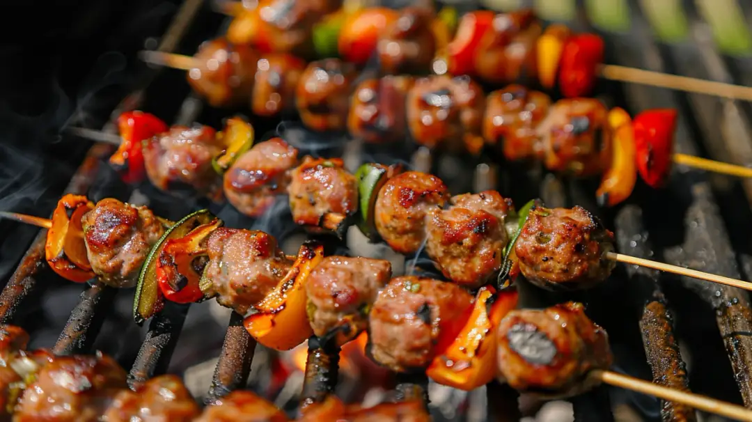 Greckie szaszłyki z mięsa mielonego: Przepis na letnie grillowanie
