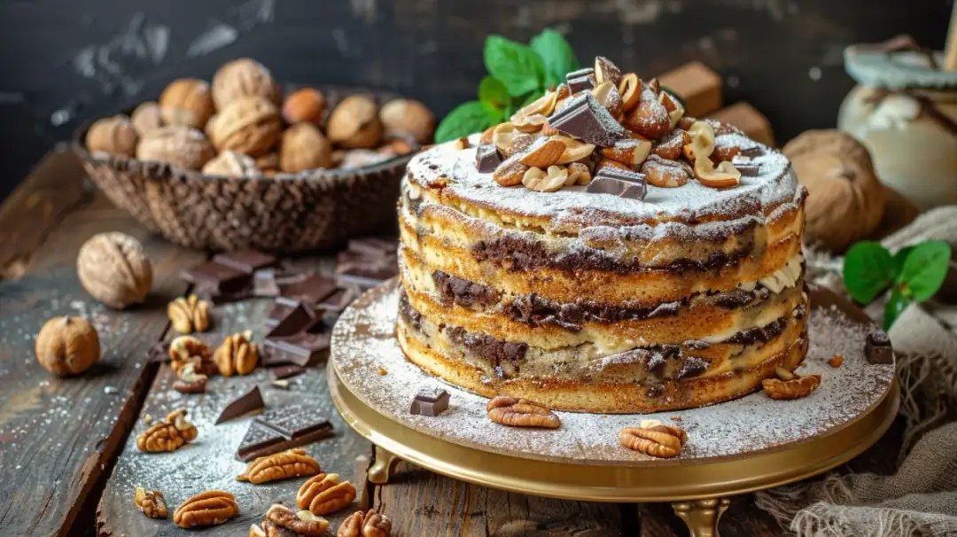 Delikatne ciasto orzechowe z masą: sekretna receptura