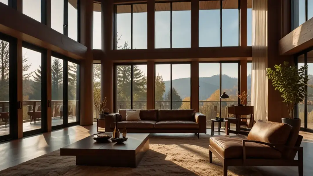 Orzechowe okna: kolor, styl i jak je zastosować w aranżacji wnętrz?