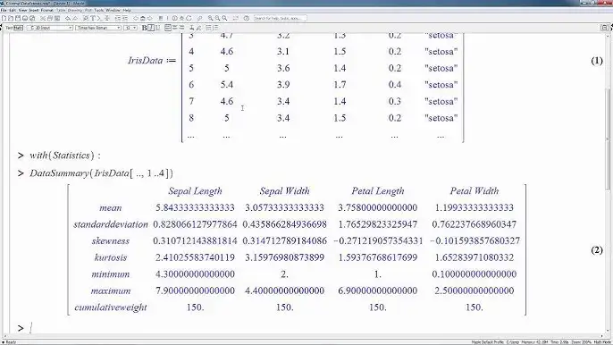 Maple - tabele i tablice