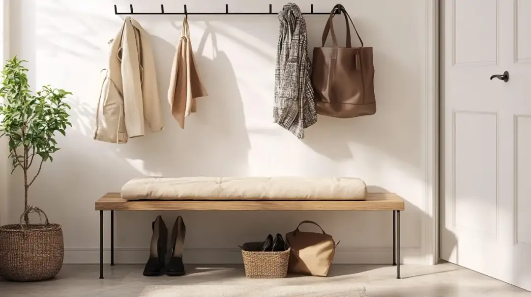 Ławka z wieszakiem do przedpokoju – Wygodne rozwiązanie i funkcjonalność dla domu