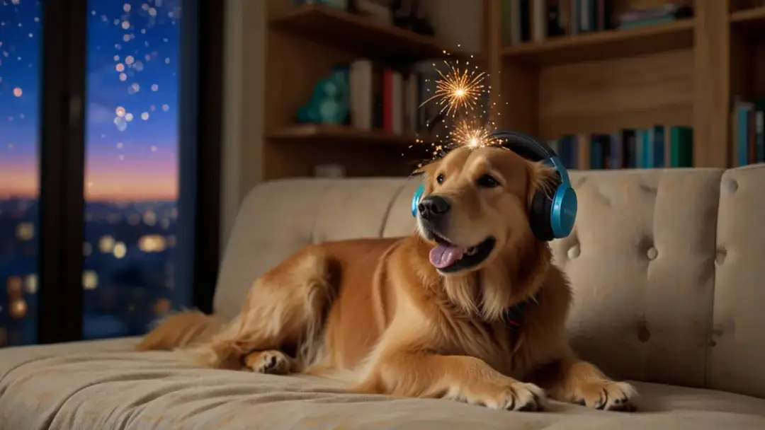 Jak pomóc psu przetrwać sylwestra? Skuteczne sposoby na stres