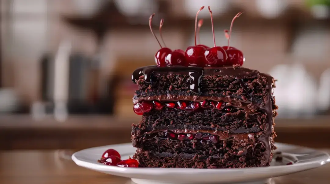 Tort czekoladowy z wiśniami i galaretką: przepis na słodką i pyszną rozkosz