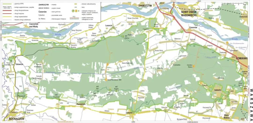 Najlepsze trasy rowerowe w Kampinoskim Parku Narodowym – jak zaplanować wycieczkę bez błędów