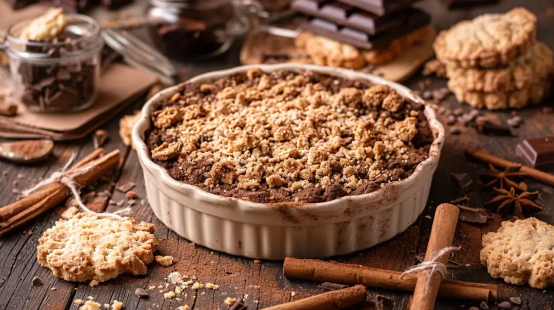 Spód do ciasta z ciastek, masła i kakao