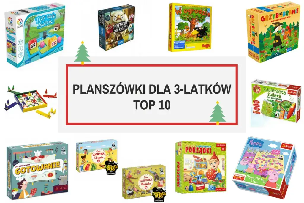 Ranking najlepszych gier planszowych dla 3 latka, które rozweselą malucha