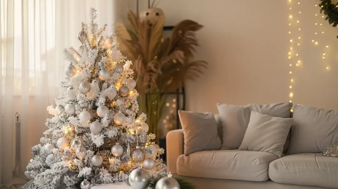 Choinka na biało ubrana: elegancja na święta w Twoim domu