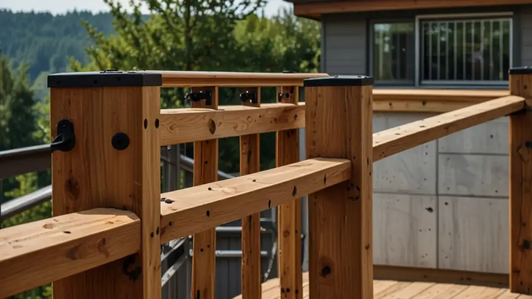 Mocowanie słupka balustrady drewnianej - 3 niezawodne metody