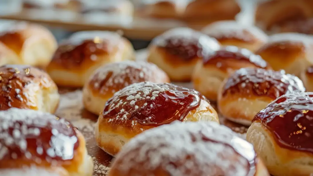 Puszyste bułeczki drożdżowe z dżemem: rozkosz w każdym kęsie