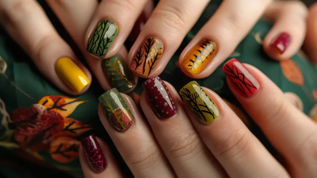 Jesienne paznokcie - trendy i inspiracje na krótkie paznokcie