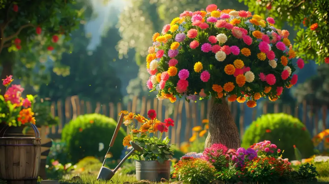 Kwiaty na pniu – Niezwykłe dekoracje ogrodowe: jak je pielęgnować?