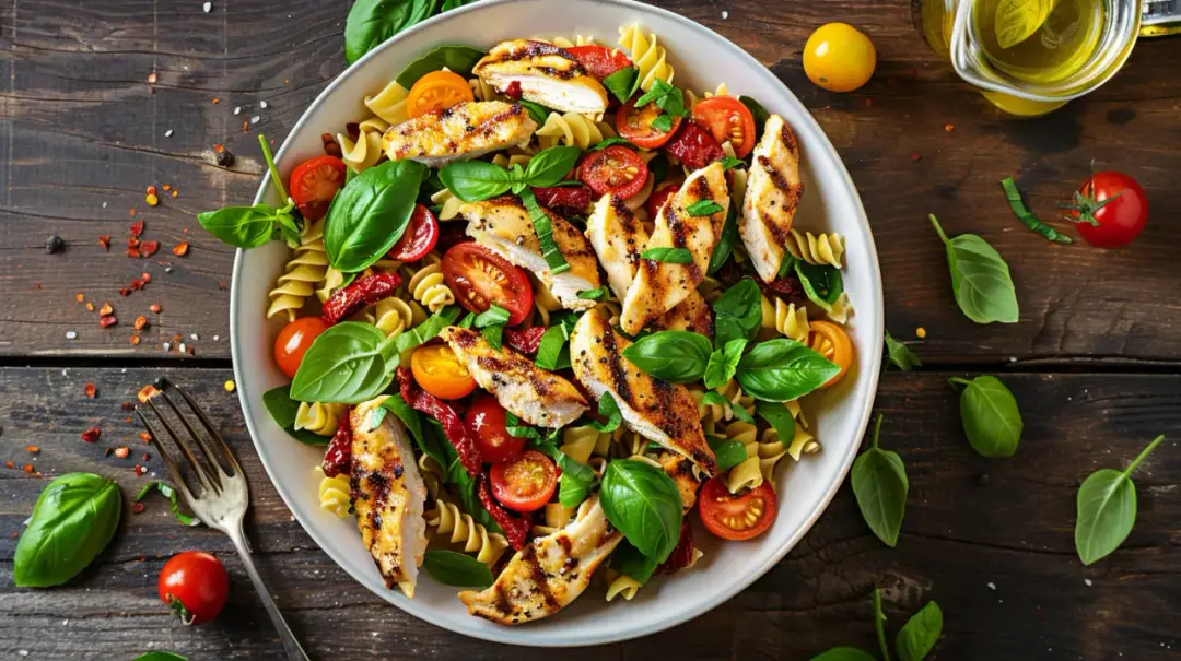 Sałatka makaron z kurczakiem: Szybki obiad w 20 minut dla rodziny