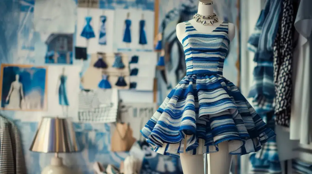 Sukienka niebiesko-biała: Jak stworzyć modny look? Rady ekspertów
