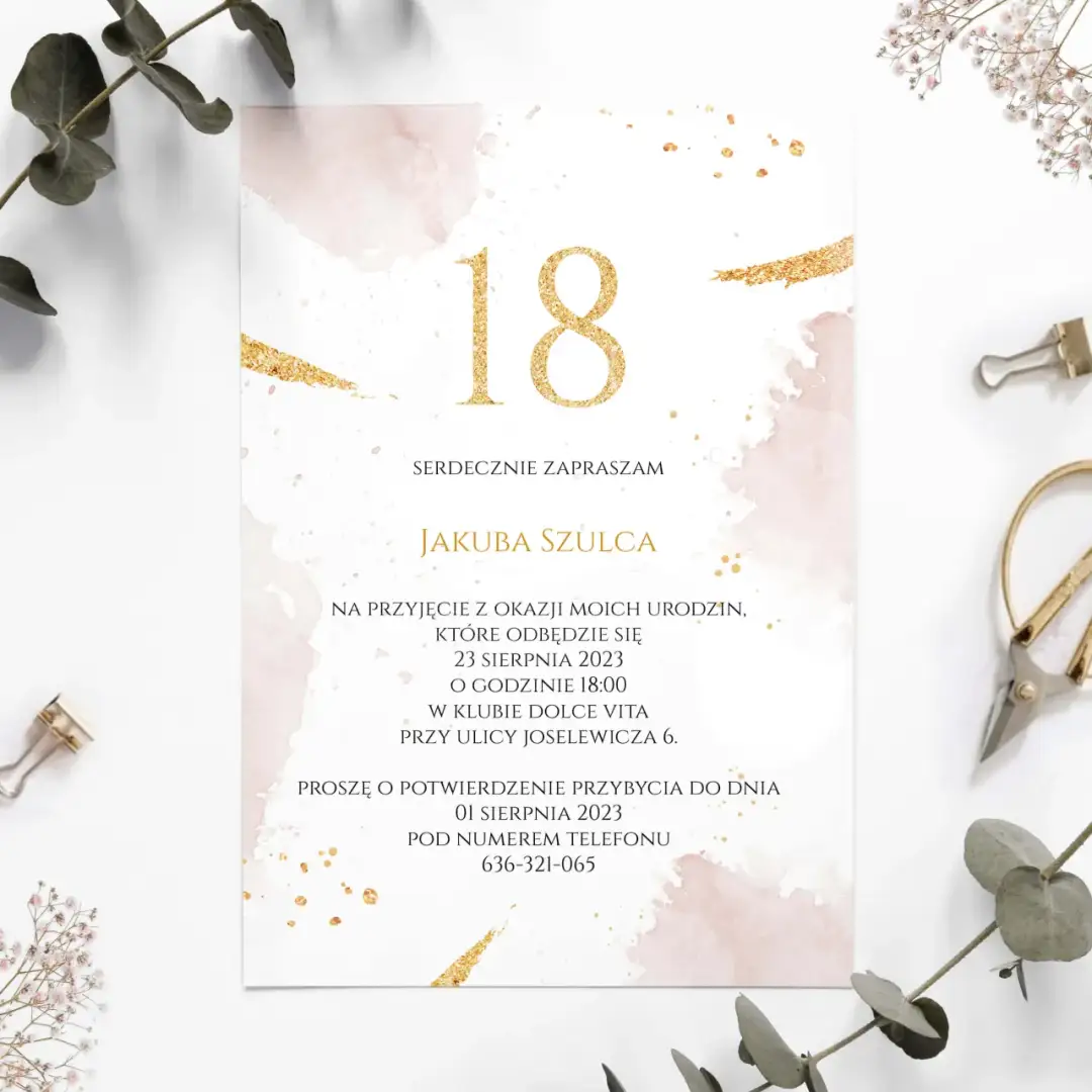 Jak napisać idealne zaproszenie na 18 dla chrzestnej – wzory i porady