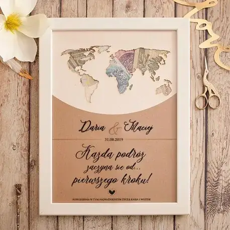 Jak pięknie zapakować pieniądze w ramce na prezent dla bliskich