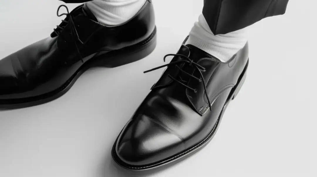 Białe skarpetki do czarnych butów: Modny błąd czy nowy trend?