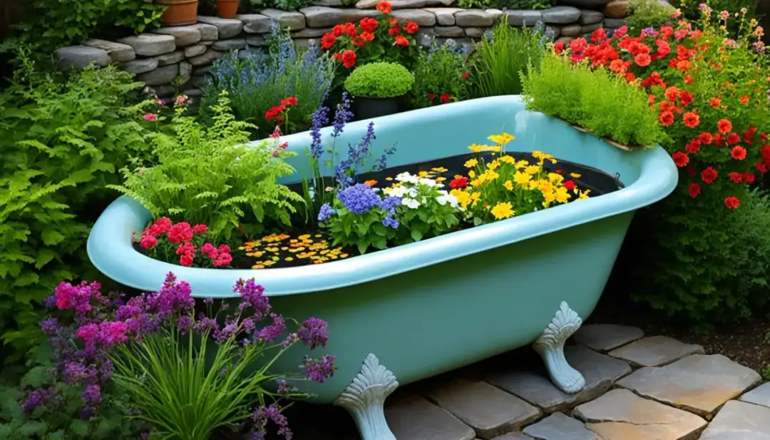 Jak wykorzystać starą wannę w ogrodzie? Oto 6 kreatywnych pomysłów!