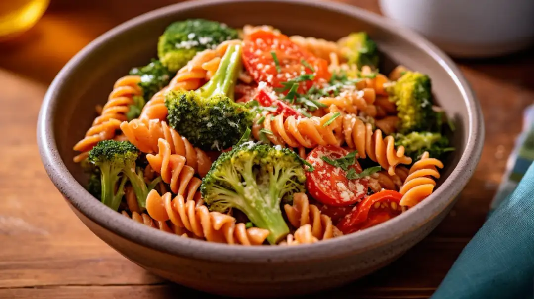 Makaron z warzywami w sosie - pyszna propozycja na obiad