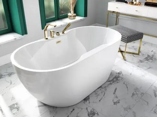 Wanna wolnostojąca z baterią: elegancja i funkcjonalność w łazience