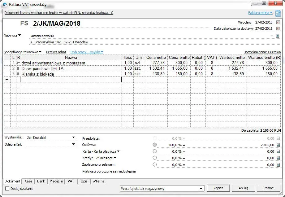 Jak poprawnie wystawić fakturę za usługę z materiałem - poradnik
