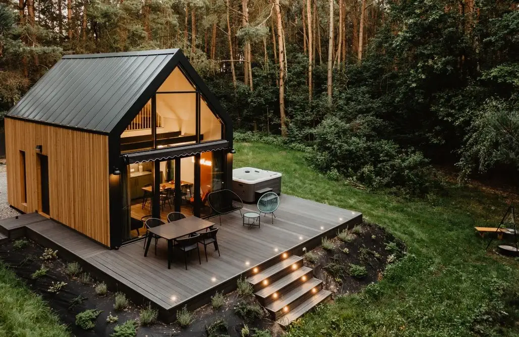 Kaszuby: Domek z jacuzzi idealny dla dwojga - Romantyczny pobyt