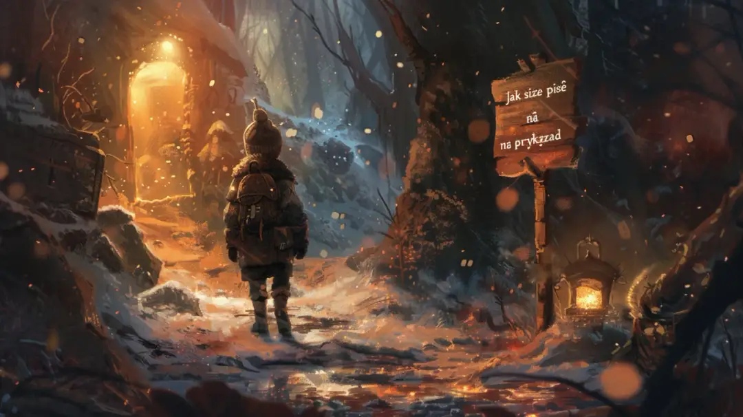 Na przykład - jak prawidłowo zapisać ten zwrot?