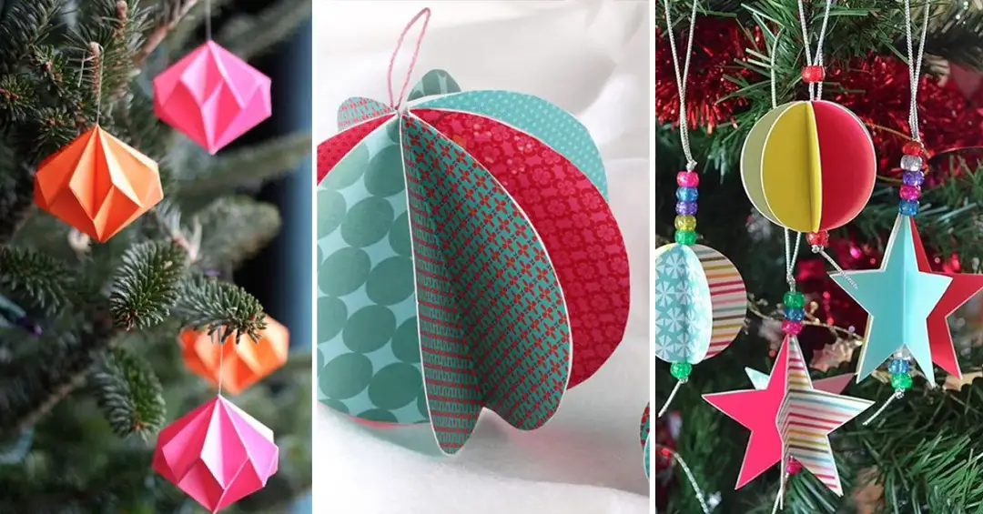 Najlepsze ozdoby choinkowe z papieru 3D - prosty tutorial krok po kroku