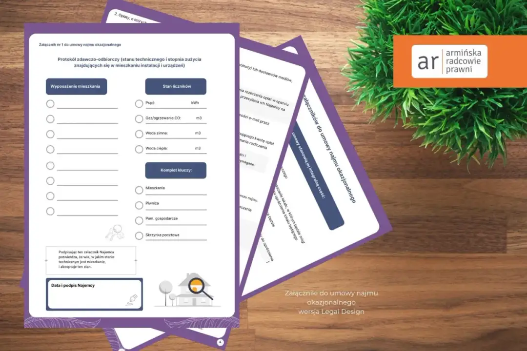 Jak poprawnie wypełnić załącznik nr 5 do umowy najmu okazjonalnego w 2025