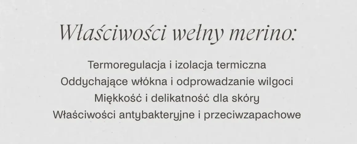 Właściwości wełny merino: termoregulacja, oddychalność, miękkość, antybakteryjność. Poznaj zalety i wady tej wyjątkowej wełny.