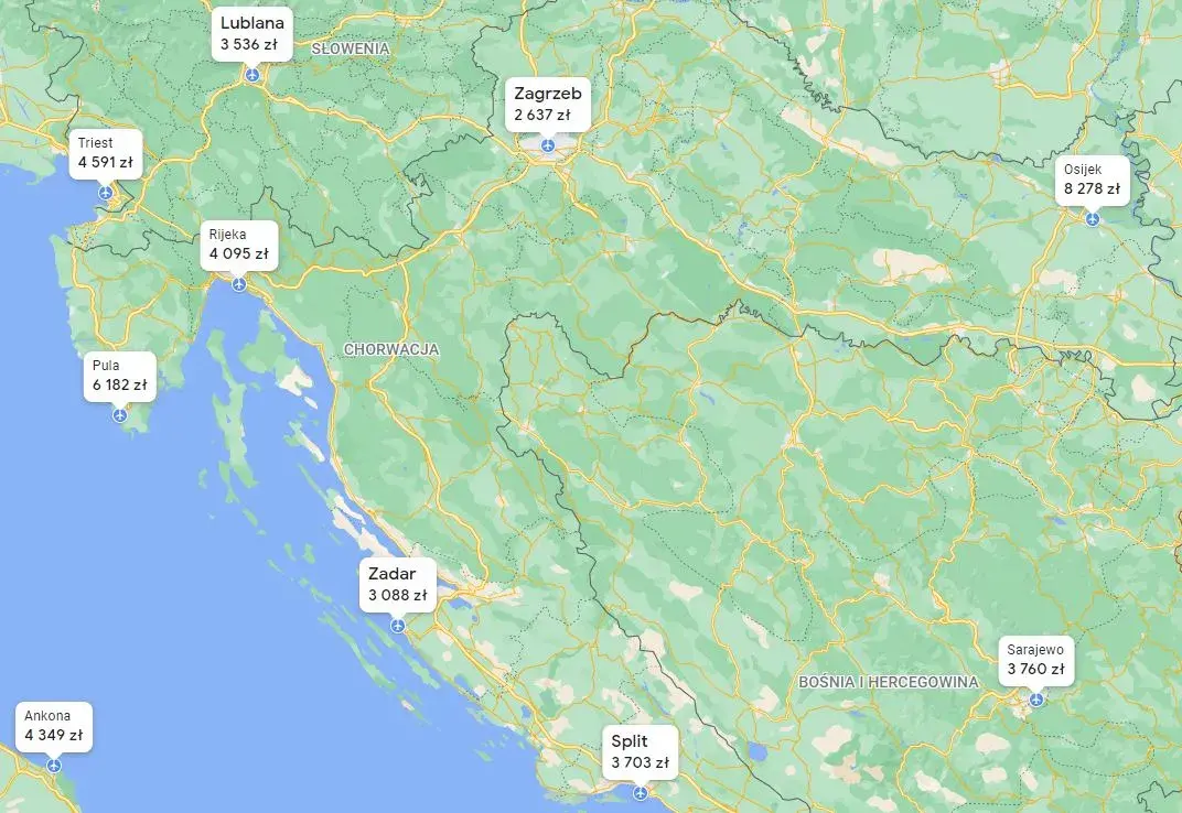 Najlepsza trasa do Zadaru: oszczędź czas i pieniądze w podróży