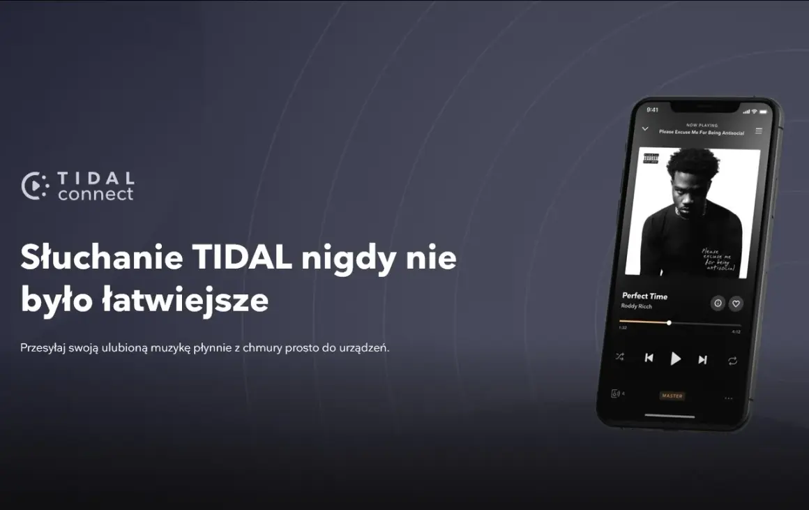 Słuchanie TIDAL nigdy nie było łatwiejsze. Aplikacja TIDAL connect pozwala przesyłać muzykę z chmury prosto na urządzenia.