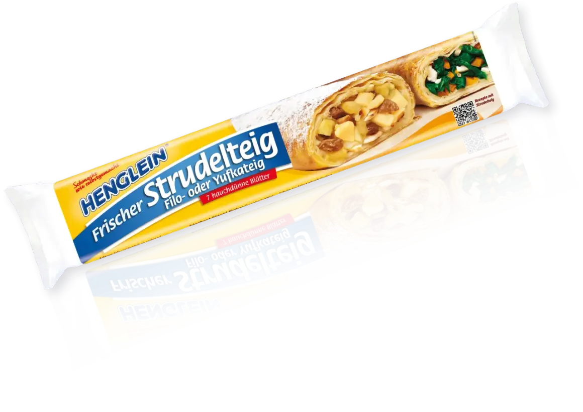 Henglein Frischer Strudelteig: Ja, kann man strudelteig einfrieren! Perfekt für schnelle Apfel- oder Spinatstrudel.