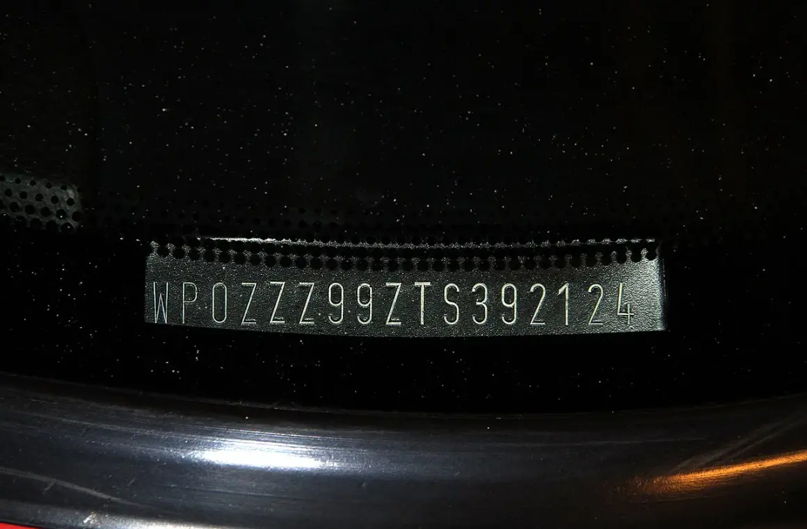 Numer VIN WPOZZZ99ZTS392124. Standardowo ile cyfr ma VIN? 17.